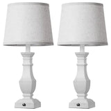 Dimmable Table Lamps Set of 2, Rustic Farmhouse Table Lamps for Living Room