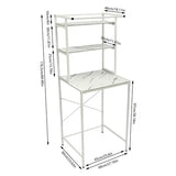 Over The Washer and Dryer Storage Shelf 3-Tier  Bathroom Storage and Organizer Rack  Hanging