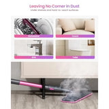 19-in-1 Steam Mop with Detachable Handheld Steamer for Walls Grouts Tiles