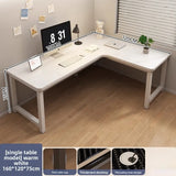 L-Shaped Corner Computer Heavy Duty Steel Frame Home Office