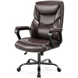 JHK Ergonomic PU Leather Padded Armrest Living Room Rocking Gaming Chair Swivel Wheel