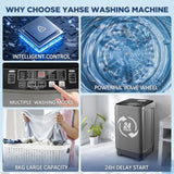 Portable washing machine for apartment, RV, dorm and home: 17.6 lbs full automatic compact