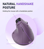 BT5.0 Wireless Vertical Mouse With Function Adjustment Knob 8 Buttons