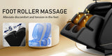 Zero Gravity Full Body Massage Chair with Heating, Airbags, Foot Roller
