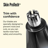 The Ranger Electric Nose Ear Hair Trimmer for Men Wet Dry Nose Clippers with Stainless Steel Blades Waterproof