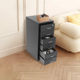 Durable Cold-Rolled Steel File Cabinet, Spraying Finish & Anti-Fall Snap Drawers For Files, Cosmetics