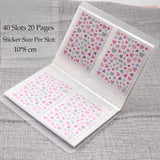 Nail Sticker Storage BookletLarge Capacity Storage Blank Pages Design Sticker Collection