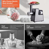 Household Stainless Steel Meat Grinder Vegetable Cutter Kitchen Machine Multifunctional