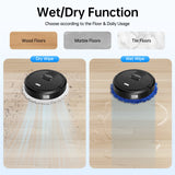 Auto Smart Robotic Mopping Machine Wet Dry Dual Use 10000RPM 60min