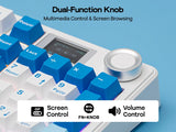 EPOMAKER × AULA F99 MAX 96% ANSI US Layout Hot-swap Tri-mode Wireless Mechanical Gaming Keyboard with 8000mAh Battery