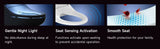 AQUATIZ Smart Bidet Clip-On Toilet Seat, Electric Bidet for Existing Toilet with Warm Water,Drye