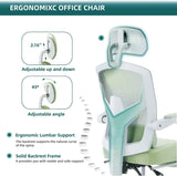 Office Desk Computer    with Footrest, Ergonomic Mesh Swivel Gaming