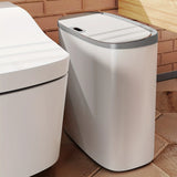 13L Motion Sensor Bathroom Trash Can with Lid,Small Automatic Garbage Can