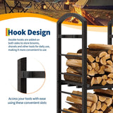 30 Inch Firewood Rack Outdoor Indoor, High Outdoor Wood Racks for Firewood