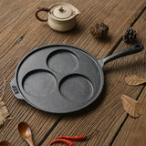 Cast Iron Skillet Nonstick 3-Cup Omelette Pan 9 Inch Frying Pan for Gas Stove Induction