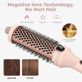 Thermal Brush, Heated Round Brush with 5 Heat Settings and LED Display, 1.5 inch Negative Ion Thermal Brush
