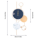 Big Wall Clocks for Living Room Decor, Battery Operated Silent Non-Ticking