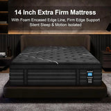 Hybrid Memory Foam Twin Size Mattress, Lumbar Support for Back Pain Relief