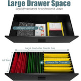 35.5 Wide Office Lateral File Cabinet, Adjustable Shelves for A4/Letter/Legal,