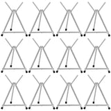 12 Pcs Aluminum 15'' to 21'' High Tabletop Easel Display Adjustable Portable Tripod Desktop