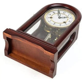 Custom Engraved Solid Crystal Personalized Quartz Clock with Arched Top