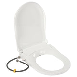 White D-Type PP Non-Electric Bidet Toilet Seat for Elongated