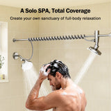 Tandem Shower Head For Couples, Dual Shower Head with Original Adjustable Slider, High Pressure