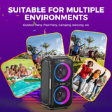 120dB/V5.3 Big Party Boombox Portable Speaker Wireless