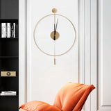 Modern Swing Wall Clock -Ultra Silent, Numberless Dial, Perfect Gift for Home
