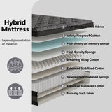 12"14"Memory Foam Mattress Queen King Size, Cooling Gel Infused Bed