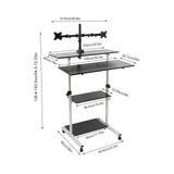 4 Tiers Working Writing Standing Desk Adjustable Computer Desk