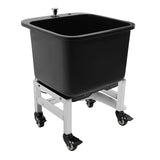 NEW Freestanding Floor Commercial Mop Sink with Rollers, Plastic Mop Sink Service Basin