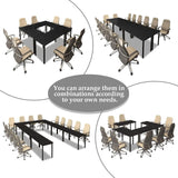 Conference Tables 8ft Office Computer Desk for Meeting Room Study Writing Printer Podcast Table for 4-8 People