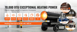 Portable Torpedo Diesel Space Heater with Thermostat Tank Energy