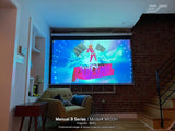 100 inch Manual Pull Down Projector Screen 16:9 4K 8K 3D HDR for Home
