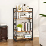 Bookshelf, Dorm Desk Hutch, Desk Shelf Organizer, 4 Tier Stackable Bookcase, Adjustable