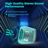G2000 32W PC Computer Speakers or Gaming Desktop PC Laptop Computer Wooer Speakers