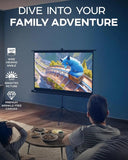 60' Projector Screen / Stand for Indoor Outdoor Movie and Office Presentation