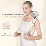 4D Deep Cordless Neck Massager Pillow Leg and Back Pain Relief for Men