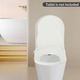 Non-Electric Bidet Toilet Seat Toilet Bidet Lid Fits Elongated Toilets, Dual Nozzle