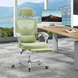 MCQ High Back Ergonomic Reclining Gaming Office Chair with Lumbar Support Pillow Mesh Swivel Rolling Rocking