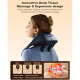 Cordless Neck and Shoulder Massager with Soothing Heat for Deep Relief