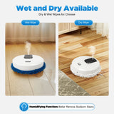 Auto Smart Robotic Mopping Machine Wet Dry Dual Use 10000RPM 60min