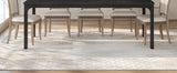78.7 Inches Long Dining Table for 6-8 Person, Large Rectangle Wood Dining Table, Dinner Table (Only Table) (Black)