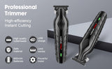HIENA PRO Professional Hair Clipper Set Cordless Barber Kit and Hair Cutting Set Electric Foil Shavers and