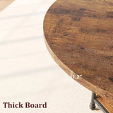 Round Dining Table for 4, Kitchen Dining Room Circle Dinner Pedestal Table