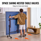 Indoor MDF Portable Table Tennis Table Foldable Ping Pong Table with Net