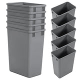 10 Pack 35 QT Garbage Waste Recycling Bin Easy To Clean Waste Trash Rubbish Bin