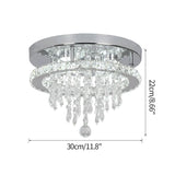 Modern K9 Luxury Crystal Ceiling Lamp Smart Led Living Dining Room
