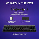 Slim Profile Wireless Gaming Keyboard with RGB Lighting, Tactile Brown Switches